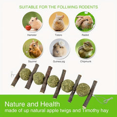 Small Animal Hanging Chew Toy for Dental Health and Boredom Reduction
