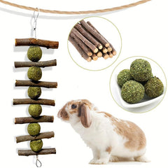 Small Animal Hanging Chew Toy for Dental Health and Boredom Reduction