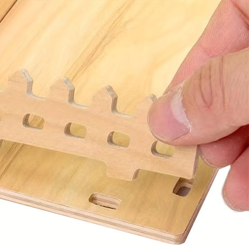 Solid Wood Hamster Platform with Fence Climbing Ladder Toy