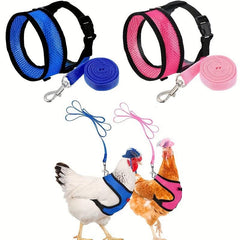 Breathable Chicken Chest Harness With Leash Adjustable Comfortable Strap