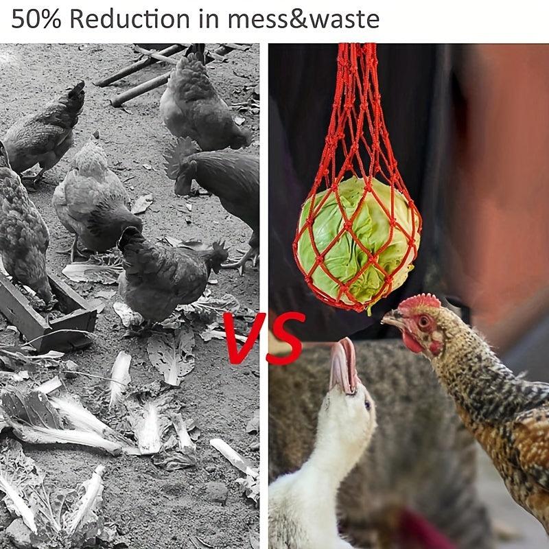 Hanging Chicken Feed Fruit Vegetable Mesh Bag