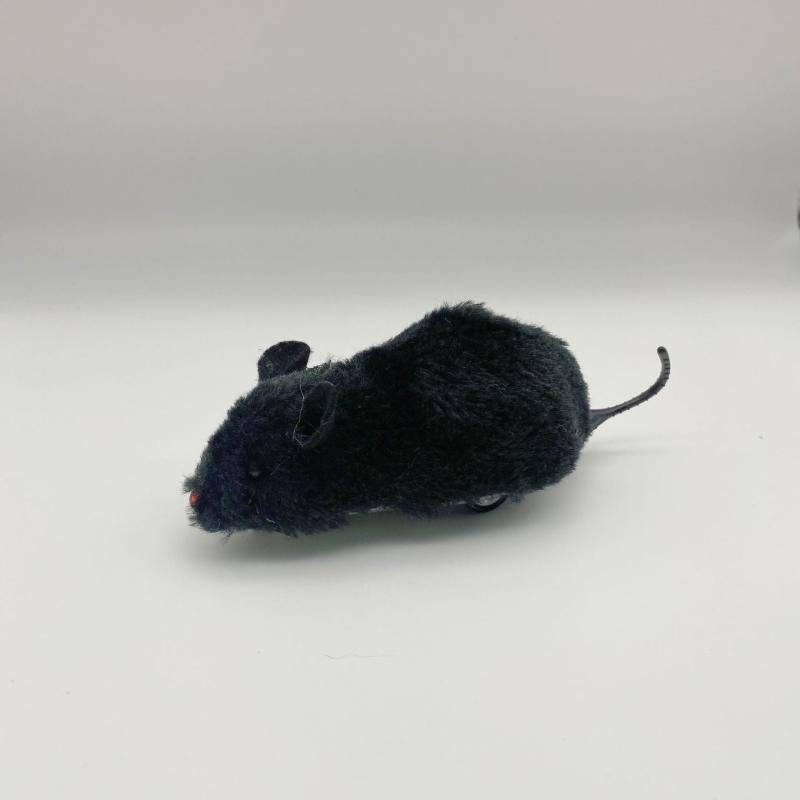 2pcs Inertia Plush Mouse Toys w/ Moving Tail for Pet Dog Cat Toy