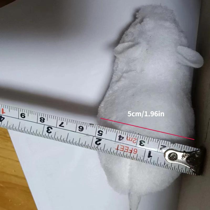 2pcs Inertia Plush Mouse Toys w/ Moving Tail for Pet Dog Cat Toy