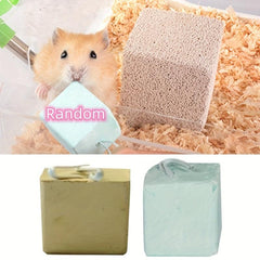 Small Pet Teeth Grinding Stone Mineral Cube Hang Toy