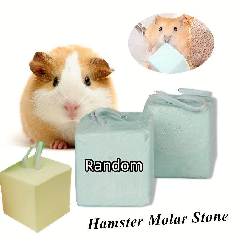 Small Pet Teeth Grinding Stone Mineral Cube Hang Toy