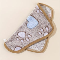 Pet Cartoon Print Mat Blanket for Small Animals Rabbit Guinea Pig Hamster