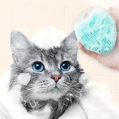 2 Pack Pet Bath Brush with Shampoo Dispenser for Dogs and Cats