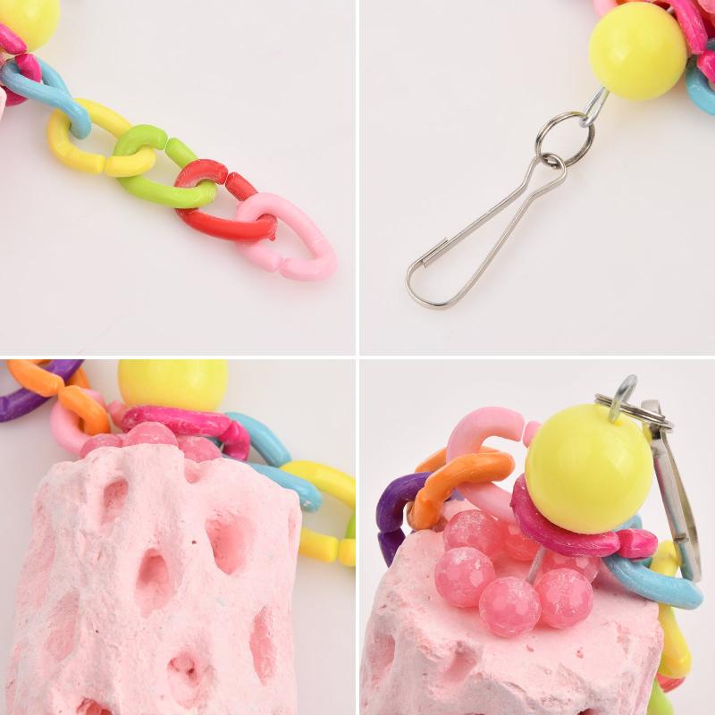 2pcs Parrot Chew Toys Natural Bird Beak Calcium Treats