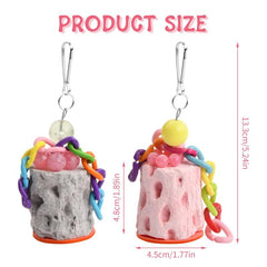 2pcs Parrot Chew Toys Natural Bird Beak Calcium Treats