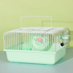 Portable Hamster Cage with Feeding Box for Small Animals