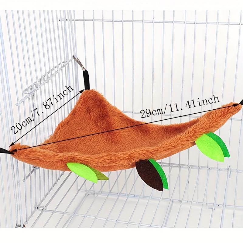 Small Pet Hanging Nest Hamster Hammock Leaf Tube Parrot Swing Squirrel Plush