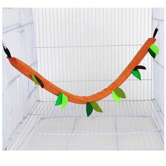 Small Pet Hanging Nest Hamster Hammock Leaf Tube Parrot Swing Squirrel Plush