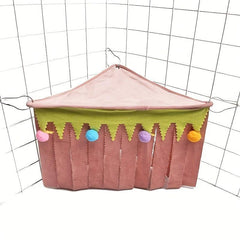 3-Sided Tassel Corner Shelter Hammock Tent for Small Pets