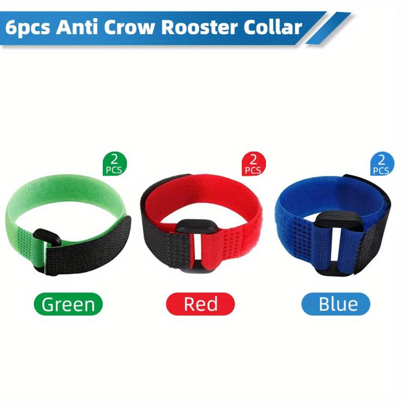 6pcs Rooster Collar Prevents Noise, Nylon Material