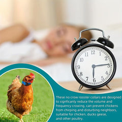 6pcs Rooster Collar Prevents Noise, Nylon Material