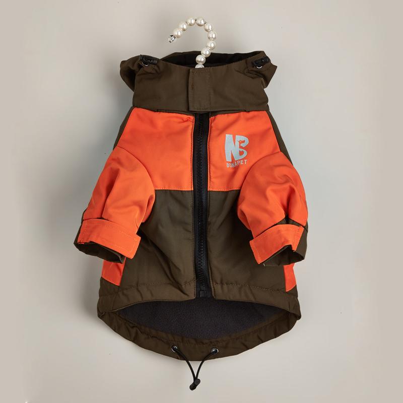 Pet Matching Jacket Winter Dog Coat Puppy Warm Clothes Padded Pat Apparel