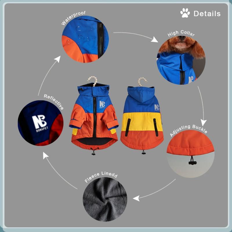 Pet Matching Jacket Winter Dog Coat Puppy Warm Clothes Padded Pat Apparel