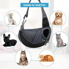 Dog Sling Carrier Breathable Mesh Crossbody Bag For Puppy Travel