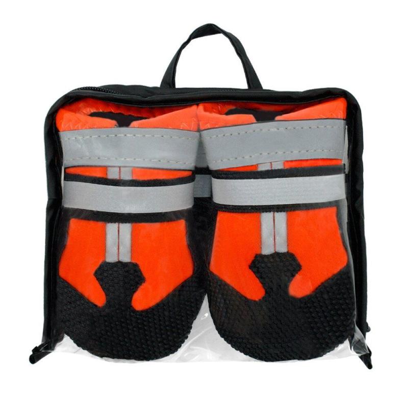 Waterproof Dog Boots & Reflective Straps for Safe & Dry Paws