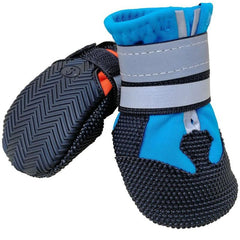 Waterproof Dog Boots & Reflective Straps for Safe & Dry Paws