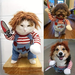 Funny Small Dog Dress Up Costume Creative Pet Dog Clothes For Holiday Party