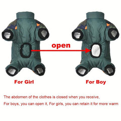 Camouflage Waterproof Dog Coat Winter Jacket for Small Medium Dogs