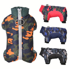 Camouflage Waterproof Dog Coat Winter Jacket for Small Medium Dogs
