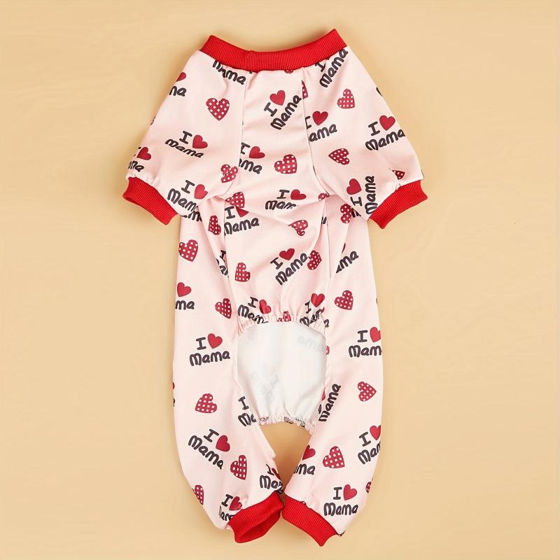 Love Mom & Dad Pet T Shirt for Dog & Cat Pajamas
