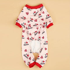 Love Mom & Dad Pet T Shirt for Dog & Cat Pajamas