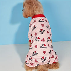 Love Mom & Dad Pet T Shirt for Dog & Cat Pajamas