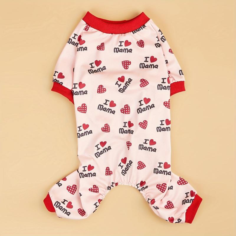 Love Mom & Dad Pet T Shirt for Dog & Cat Pajamas