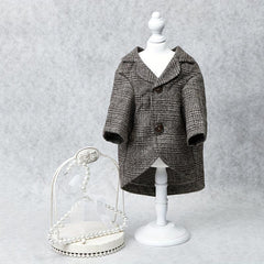 Plaid Print Pet Suit Jacket for Dog and Cat Wedding Clothes