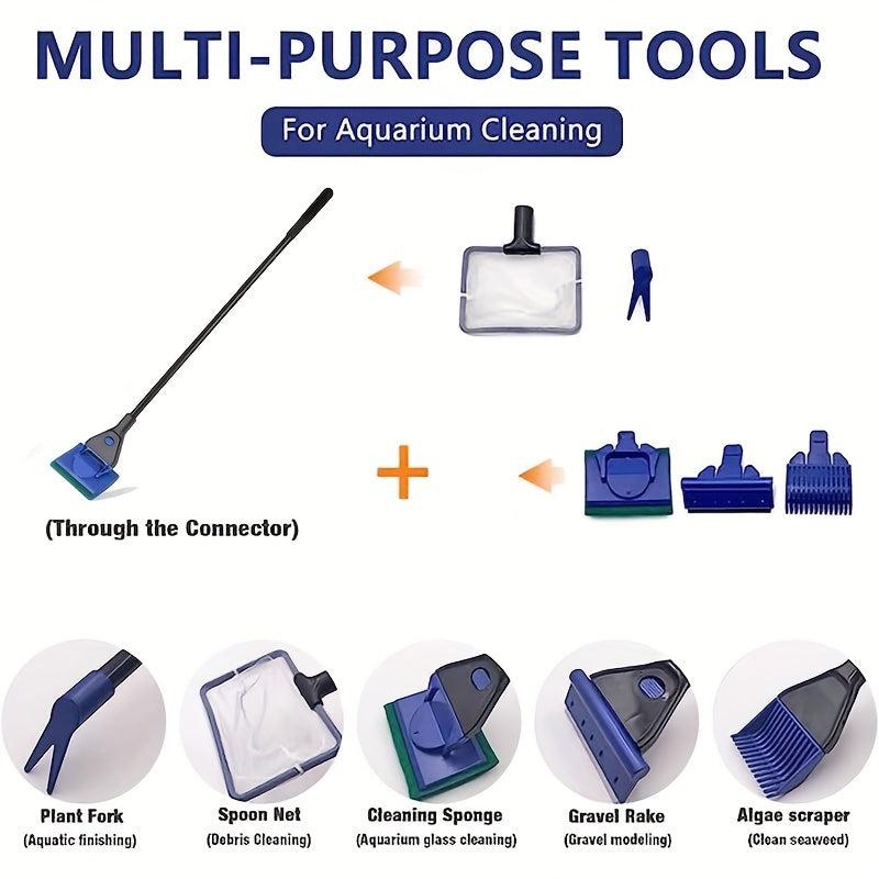 5-In-1 Fish Tank Cleaning Kit Multifunctional Aquarium Cleaning Tools