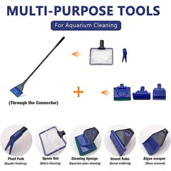 5-In-1 Fish Tank Cleaning Kit Multifunctional Aquarium Cleaning Tools