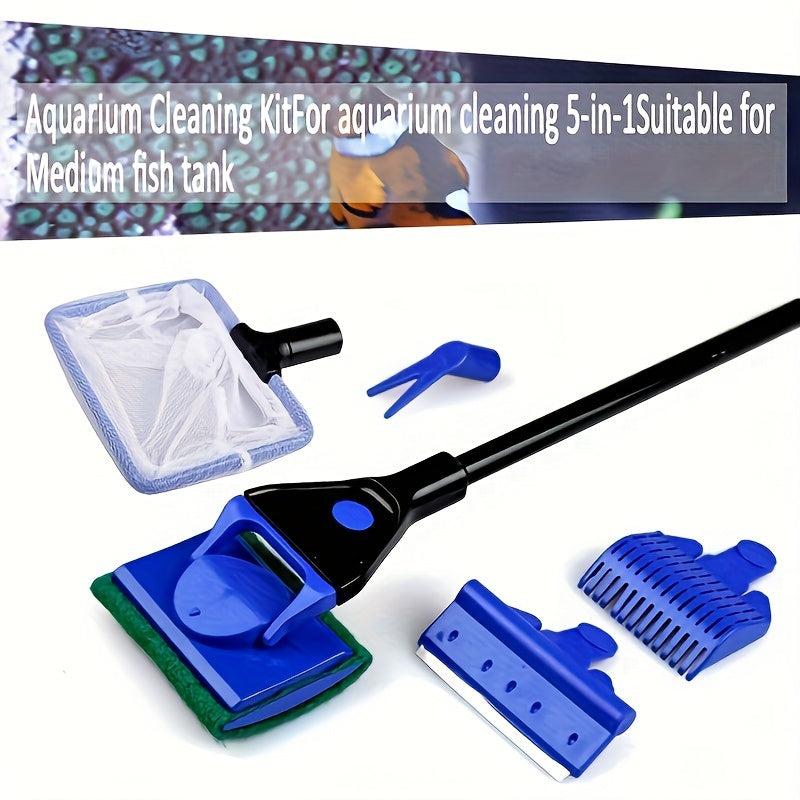 5-In-1 Fish Tank Cleaning Kit Multifunctional Aquarium Cleaning Tools