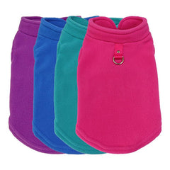 Stay Warm & Stylish This Winter with Fleece Dog Jacket & Leash Attachment