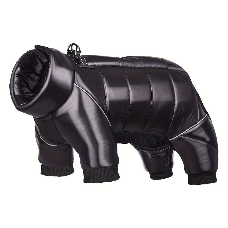 Pet Winter Warm Coat Windproof Waterproof Dog Jacket With Leash Ring