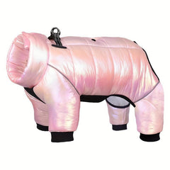 Pet Winter Warm Coat Windproof Waterproof Dog Jacket With Leash Ring