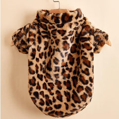 Leopard Print Dog Coat Halloween Christmas Costume