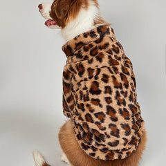 Leopard Print Dog Coat Halloween Christmas Costume