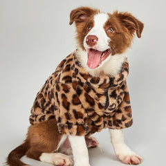 Leopard Print Dog Coat Halloween Christmas Costume