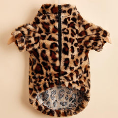 Leopard Print Dog Coat Halloween Christmas Costume