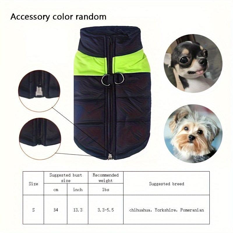 Waterproof Dog Vest Winter Padded Jacket Coat