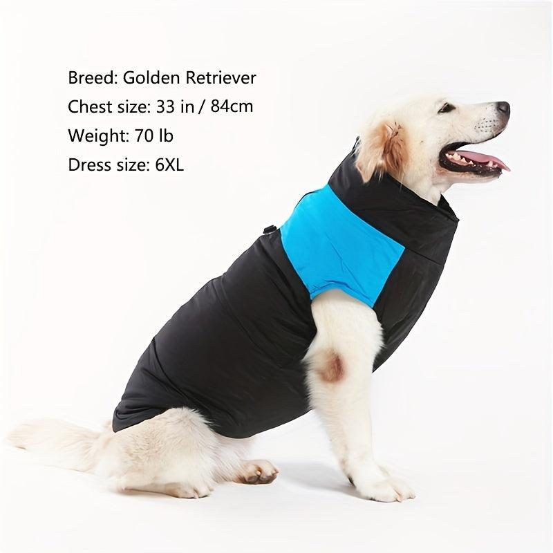 Waterproof Dog Vest Winter Padded Jacket Coat
