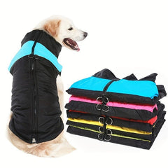 Waterproof Dog Vest Winter Padded Jacket Coat