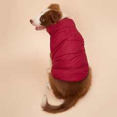 Solid Dog Winter Warm Coat Padded Pet Jacket For Cold Weather