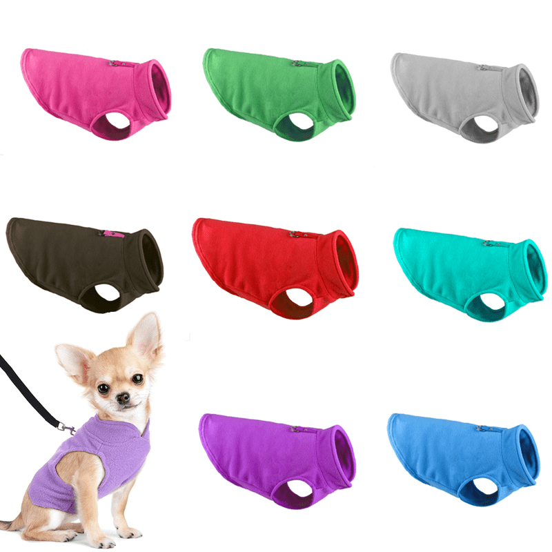 Cozy Winter Fleece Dog Jacket For French Bulldogs And Small Dogs