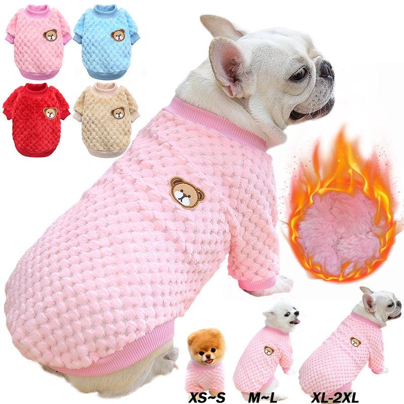 Bear Fleece Sweater for Small, Medium, and Large Dogs