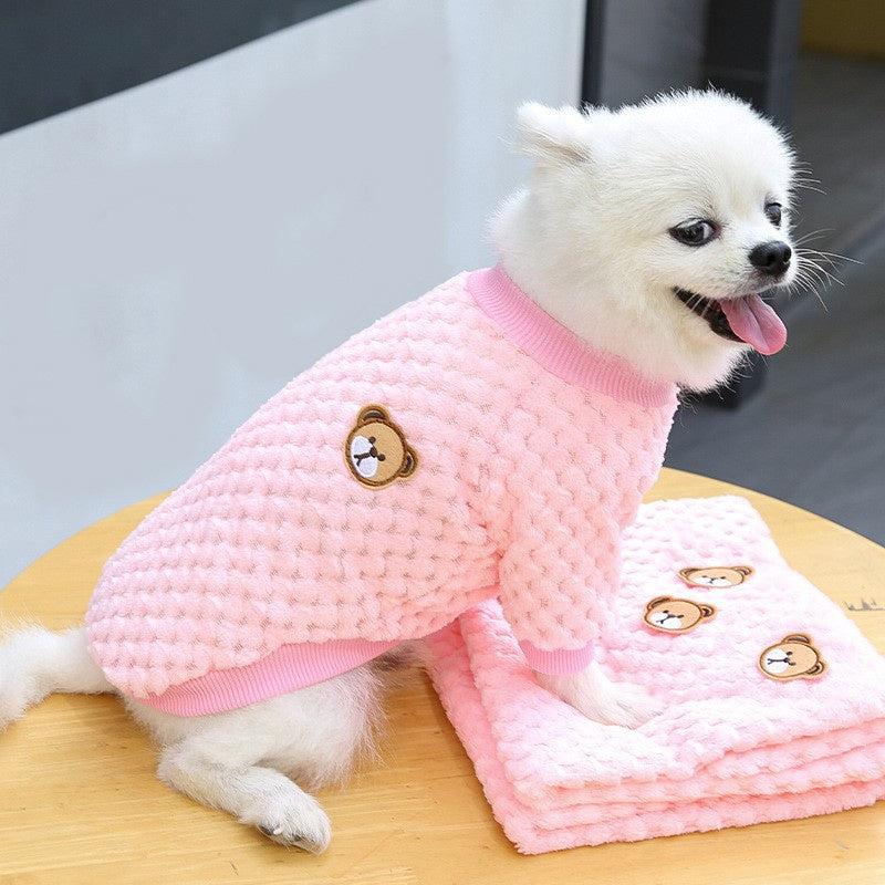 Bear Fleece Sweater for Small, Medium, and Large Dogs