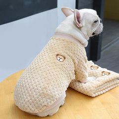 Bear Fleece Sweater for Small, Medium, and Large Dogs